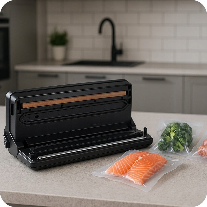 VACUUM SEALER FOR FOOD + BAGS - VACUUM PACKAGING MACHINE FOR FOIL Model Aroma