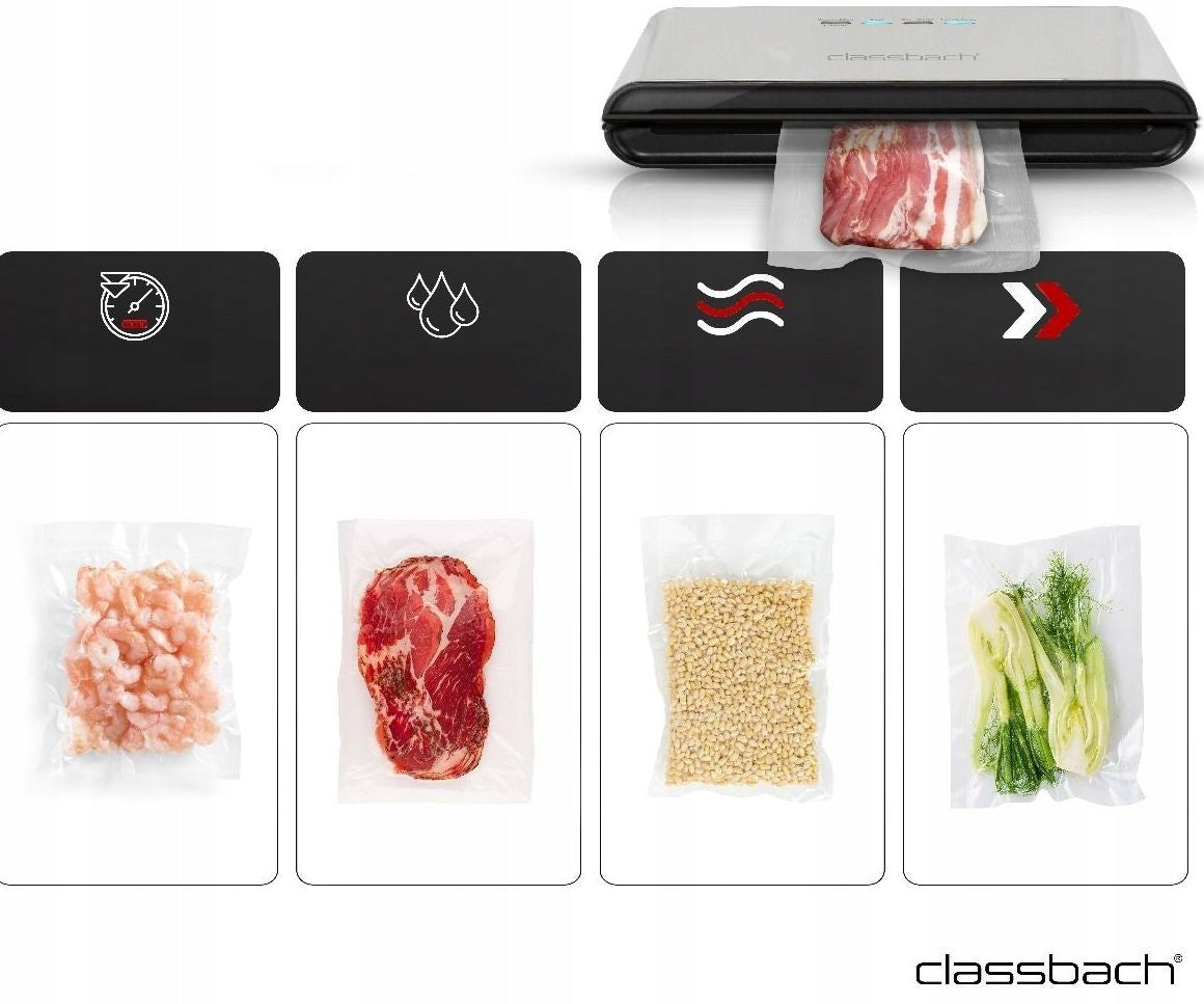 VACUUM SEALER FOR FOOD CLASSBACH C-VK Dominant color silver/gray