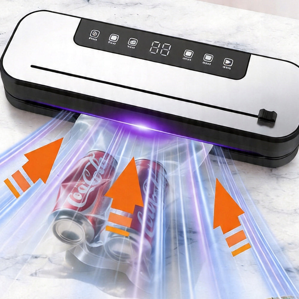 VACUUM SEALER PACKAGING MACHINE WITH 50 BAGS 75 KPA STRONG 6 MODES LCD Packaging status original