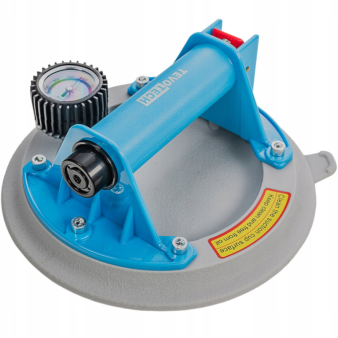 VACUUM SUCTION CUP FOR GLAZE GLASS TILES HOLDER WITH PRESSURE GAUGE PRO 200KG EAN (GTIN) 5903890870904