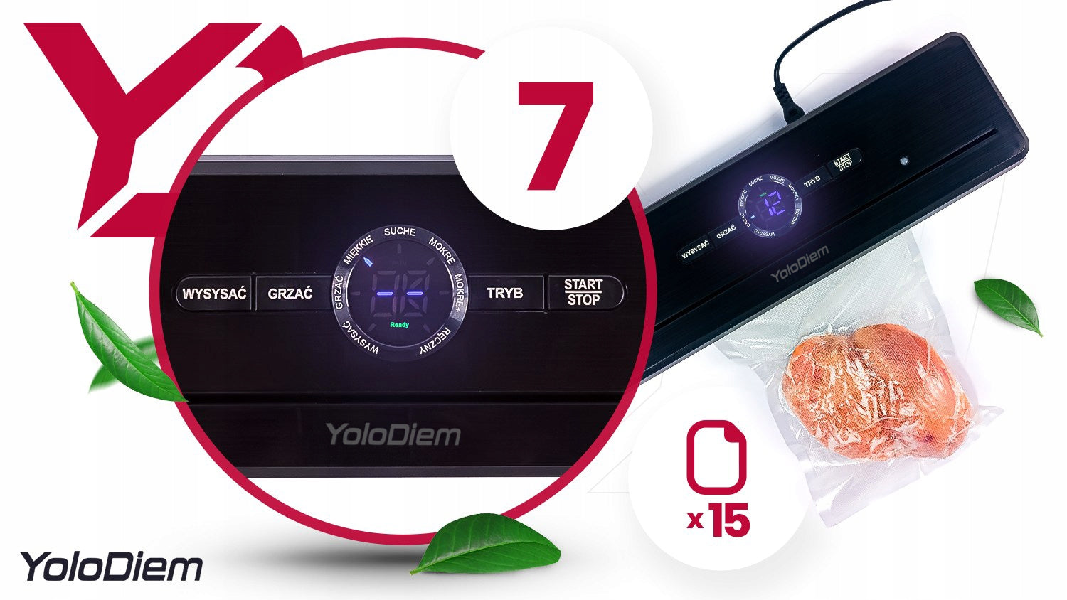VACUUM WELDING MACHINE FOR Food AUTOMATIC PACKING MACHINE STRONG +Foil SET Brand YoloDiem