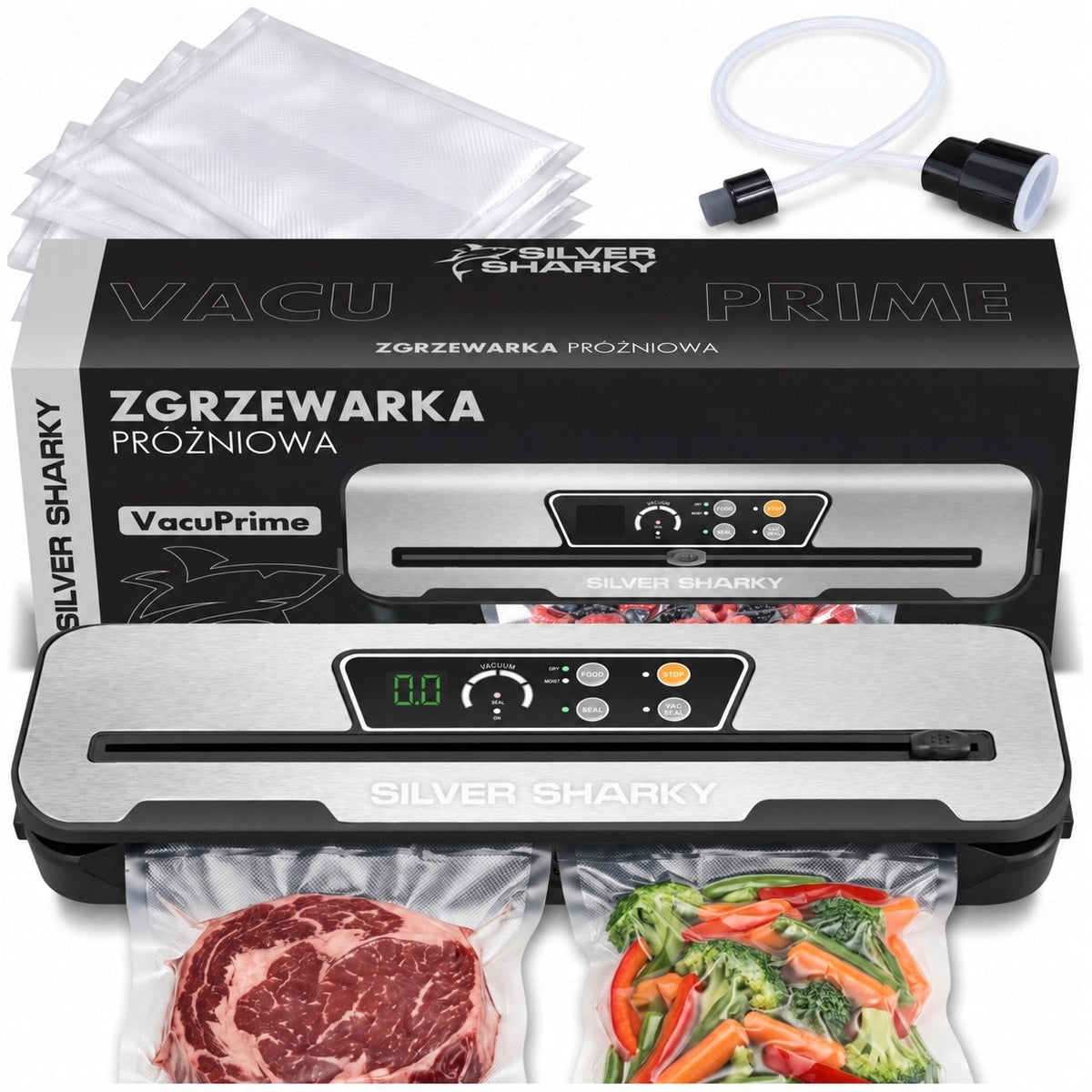 VACUUM WELDING MACHINE Food Packing Machine 3 FUNCTIONS FOIL SUCTION BAGS 170W