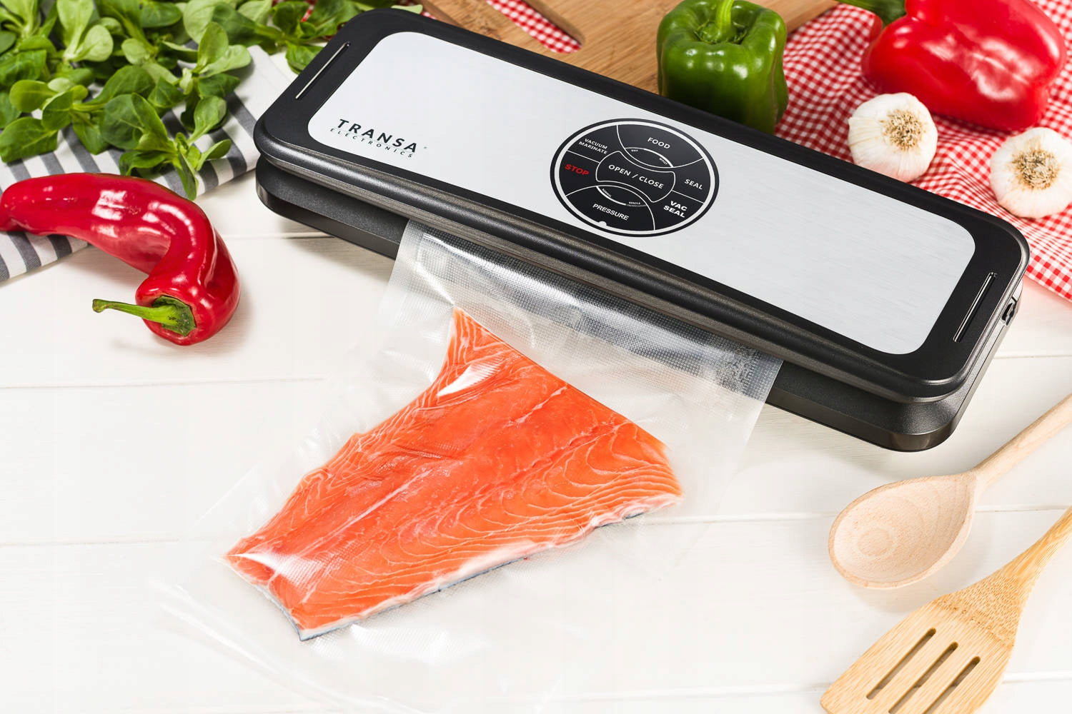 VACUUM sealer for food AUTOMATIC 4 FUNCTIONS 120W 0.8 BAR Model Vacullo