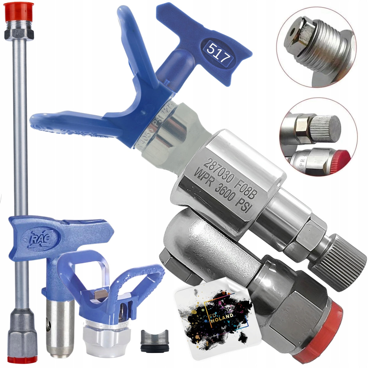 VALVE CLEANSHOT NOZZLE 517 PAA + COVER RAC X + FREEBIES GASKETS Packaging status original