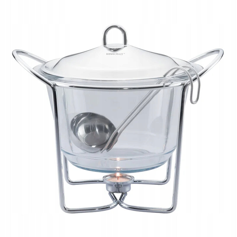 VASE 4 L Dish Heater Glass Heat Resistant Dish Vase
