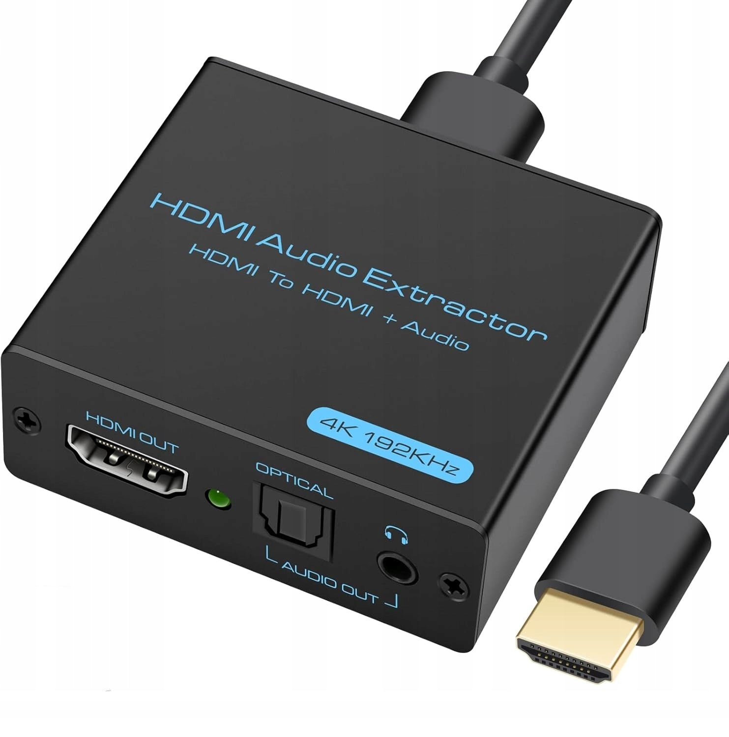 VEDINDUST HDMI Audio Extractor 4K HDMI Converter 3,5mm 5.1 HDCP 1080P DTS