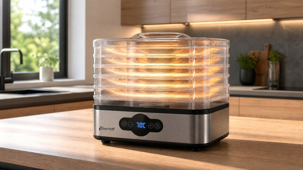 VEGETABLE FRUIT MUSHROOM DRYER FOOD TIMER THERMOCOUPLE BPA FREE 600W Manufacturer code SDH250