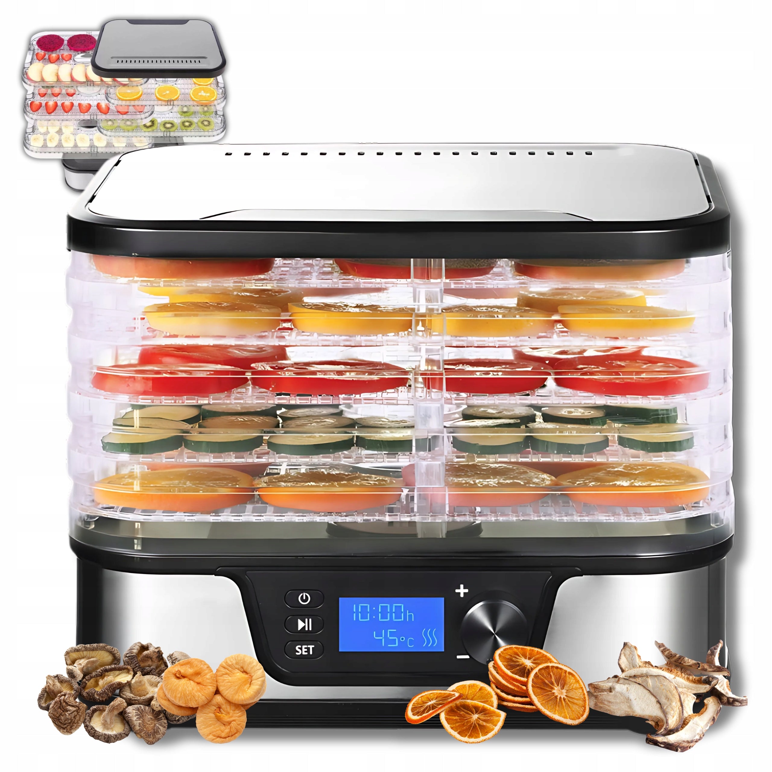 VEGETABLE FRUIT MUSHROOM DRYER TIMER THERMOCOUPLE DISPLAY LARGE AND STRONG Packaging status original