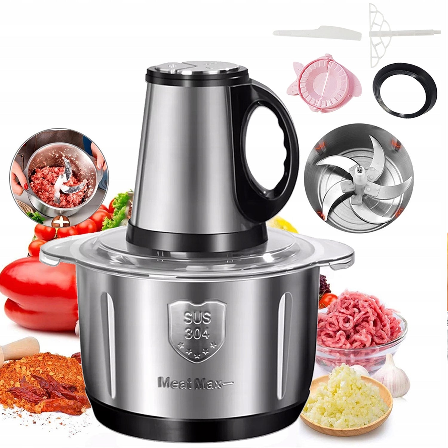VEGETABLE MALAXER ELECTRIC FRUIT MEAT SHREDDER 500W
