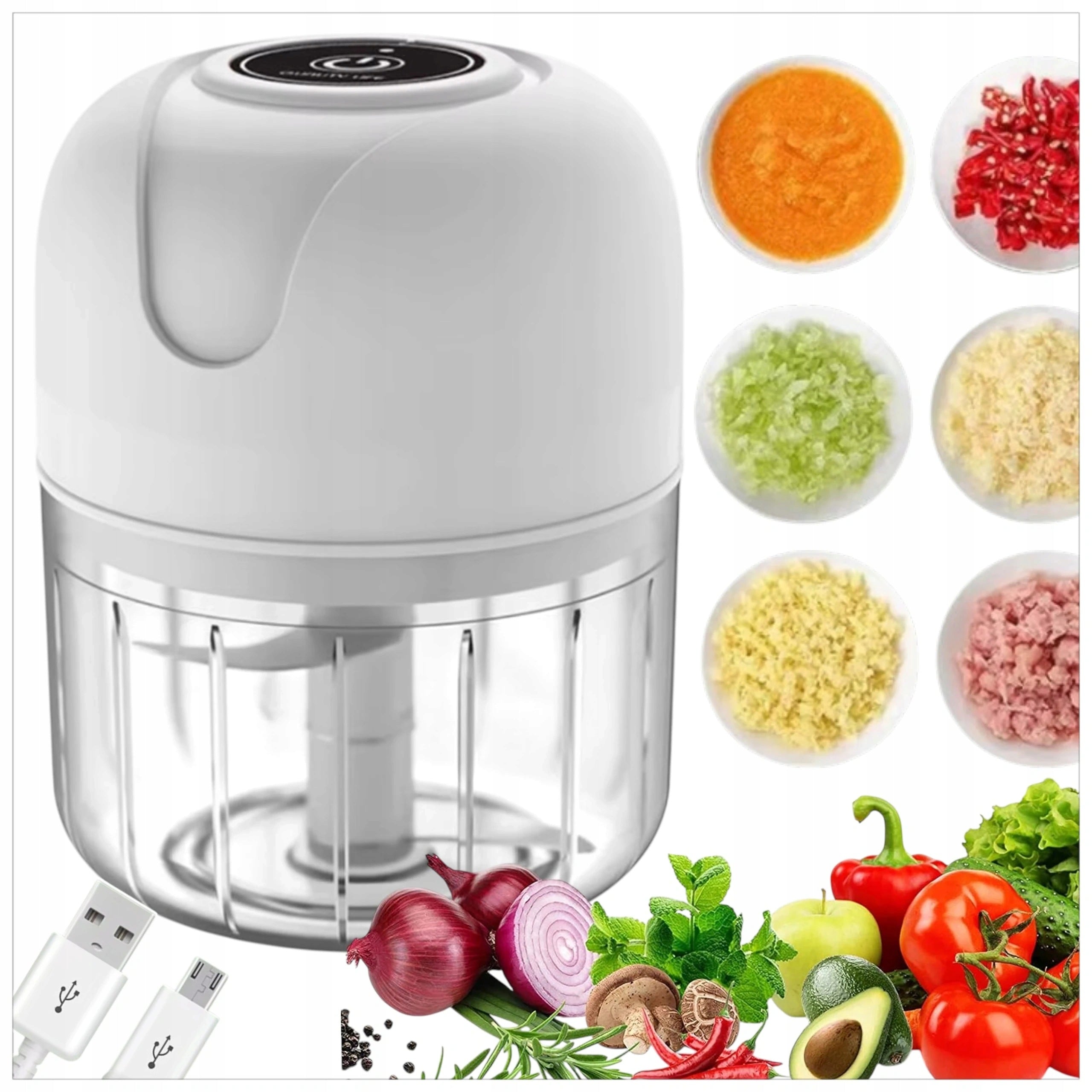 VEGETABLE SHREDDER FOOD INCISOR SHREDDER ELECTRIC SLICER 250ML
