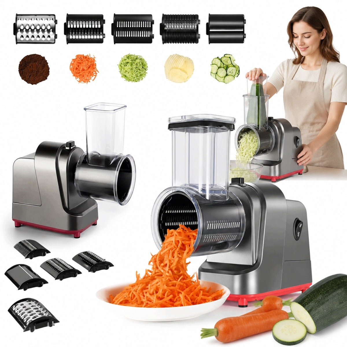 VEGETABLE SHREDDER MEAT ELECTRIC FRUIT SHREDDER CHOPPER