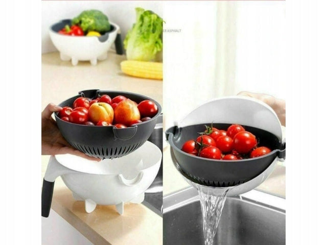 VEGETABLE SLICER WITH BOWL CEDAR GRATER STRAINER 3IN1 Manufacturer code 412