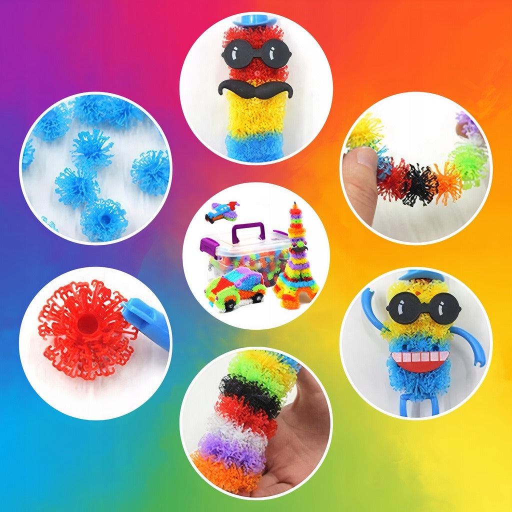 VELCRO CAPS CREATIVE BLOCKS COLORFUL 800el XXL MEGA SET TOY Manufacturer code ZABAWKA DLA DZIECI rzepy czepy DETALihurt