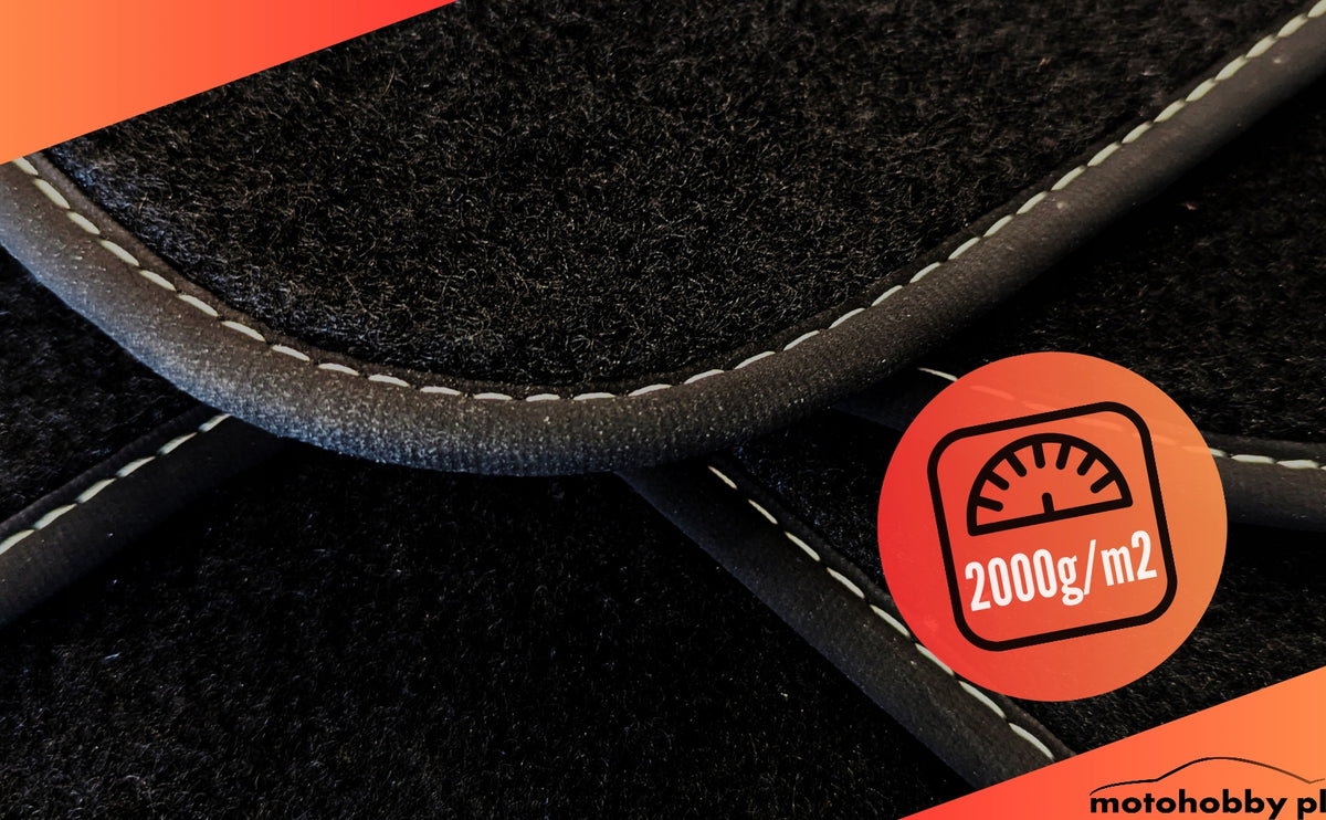 VELOUR RUGS WITH EMBROIDERY YOUR NICK BLACK NUBUCK CAR SET OF 4 Manufacturer's catalog number UNI NUBUK NICK SMA KPL