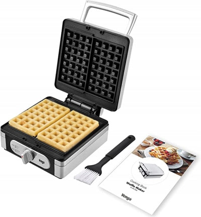 VENGA WAFFLE IRON 1400W STAINLESS STEEL LARGE STRONG Large crispy waffles Packaging status original