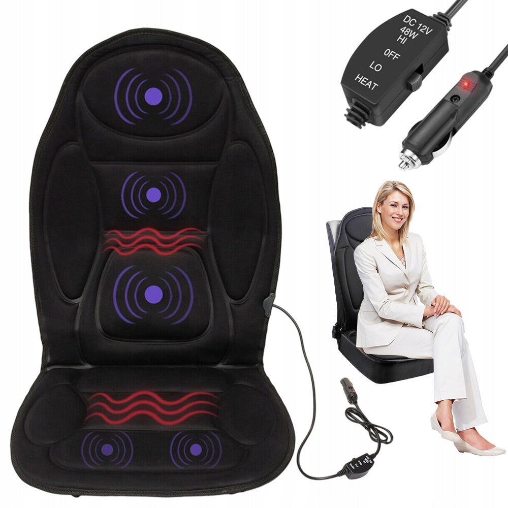 VENTILATED MASSAGE AND HEATING MAT FOR CAR OR OFFICE CHAIR 12V Packaging status original