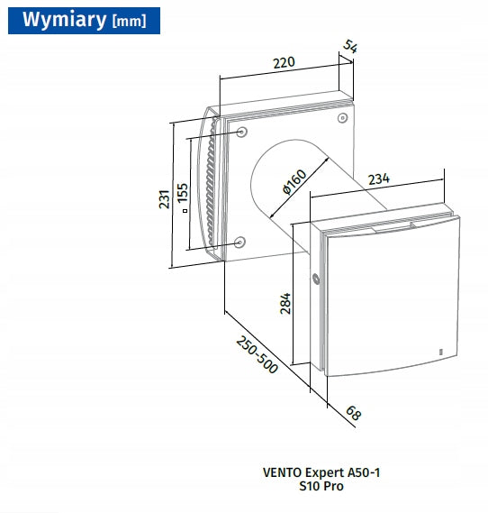 VENTO Expert A50-1 S10 Pro - decentralized Product weight with unit packaging 5 kg
