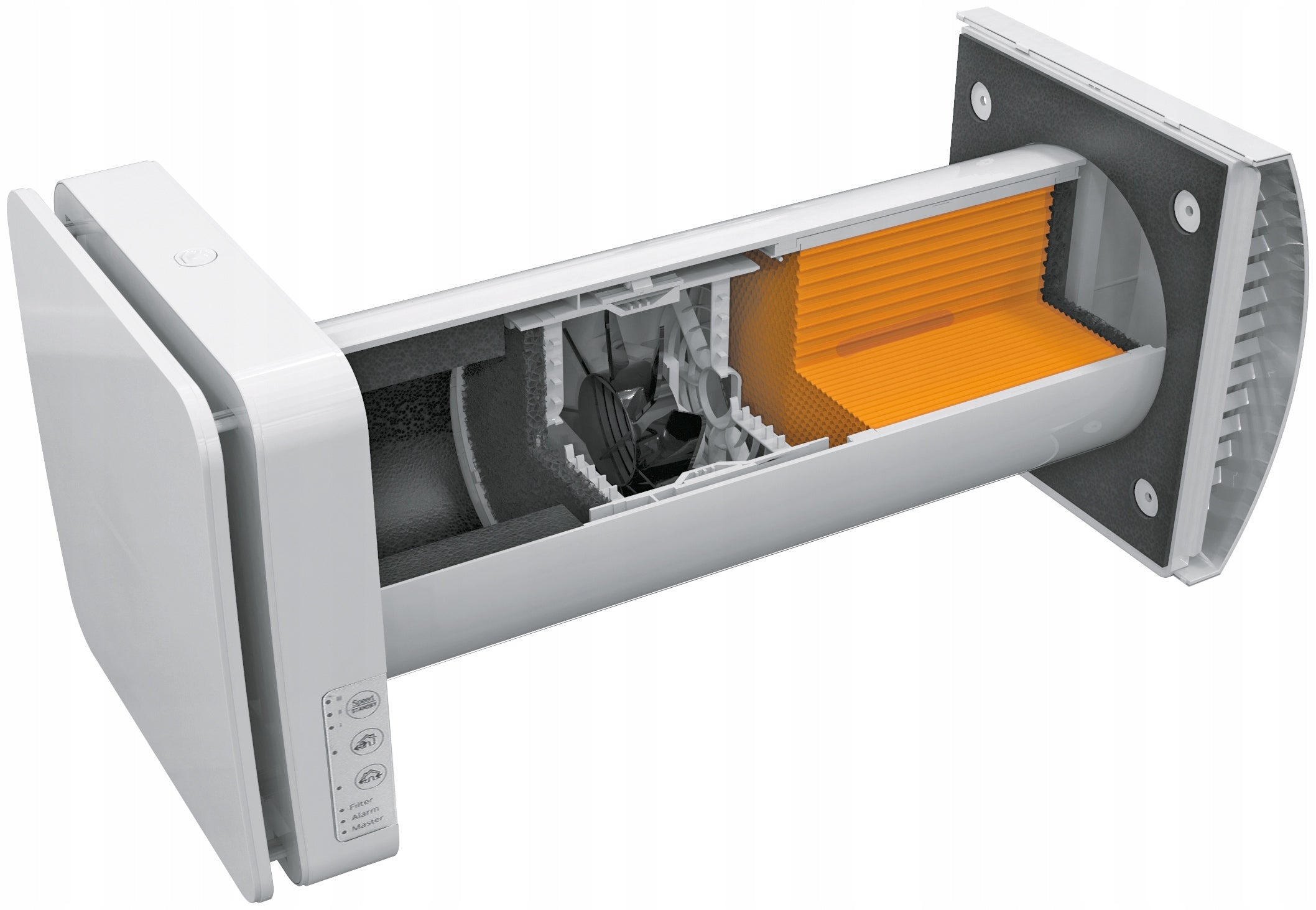 VENTO inHome WiFi BLK - decentralized ventilation unit - BLACK FRONT Packaging status original