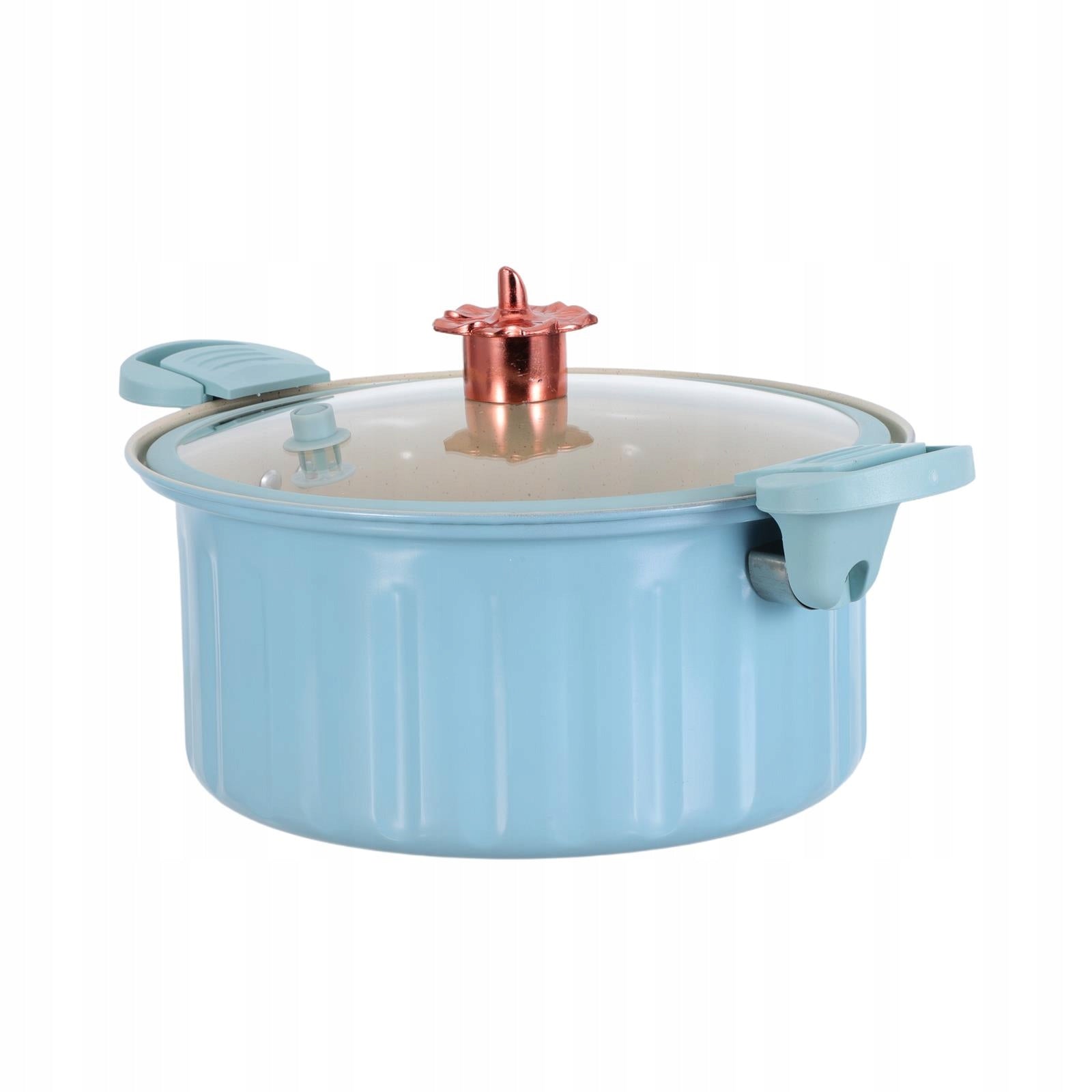 VERSATILE BLUE NONSTICK MICRO PRESSURE SOUP POT FOR INDUCTION AND GAS STOVE Brand no brand