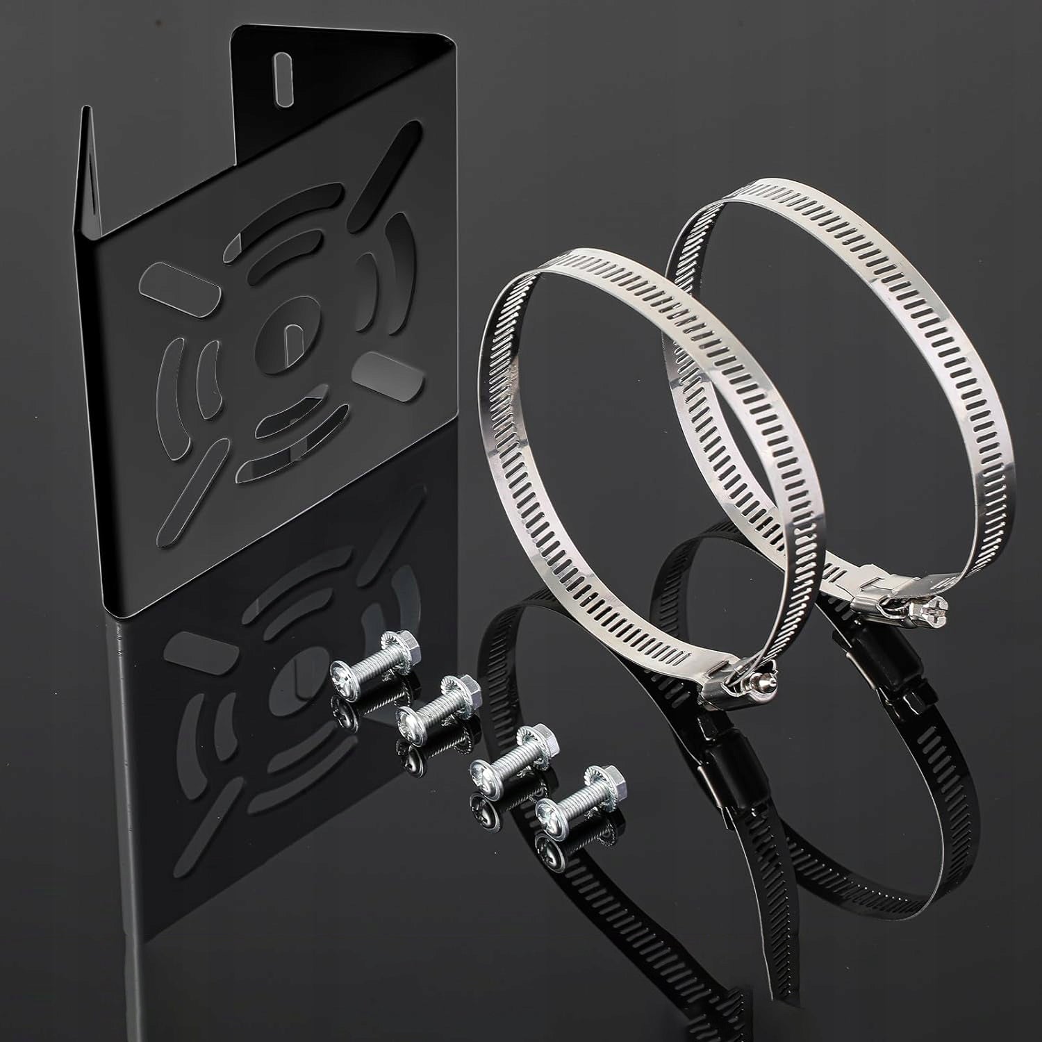 VERTICAL BAR HOLDER WITH 2 LOOPS, MOUNTING BRACKET SUITABLE FOR CAMERAS Model UCHWYT NA MASZT DO KAMER CCTV