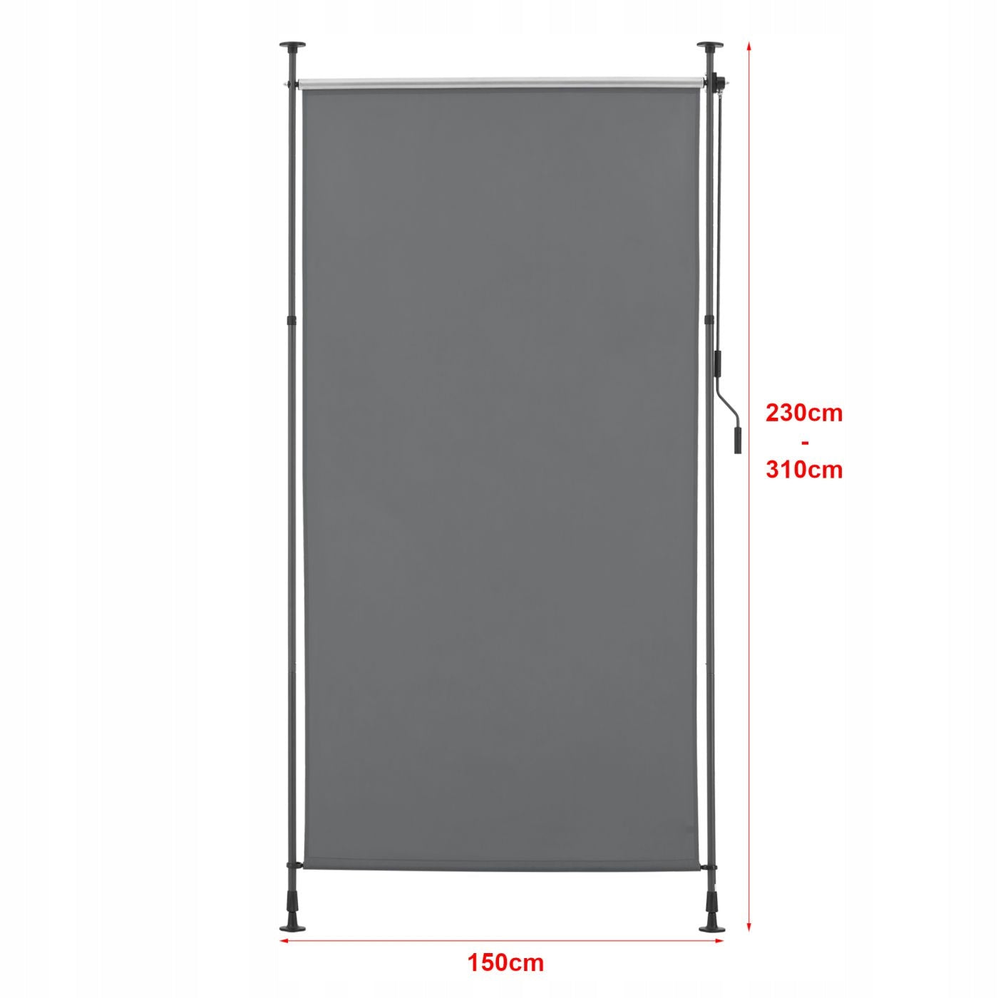 VERTICAL BLIND AWNING TELESCOPIC EXPANSION COVER, SCREEN 150x230-310cm Brand no brand
