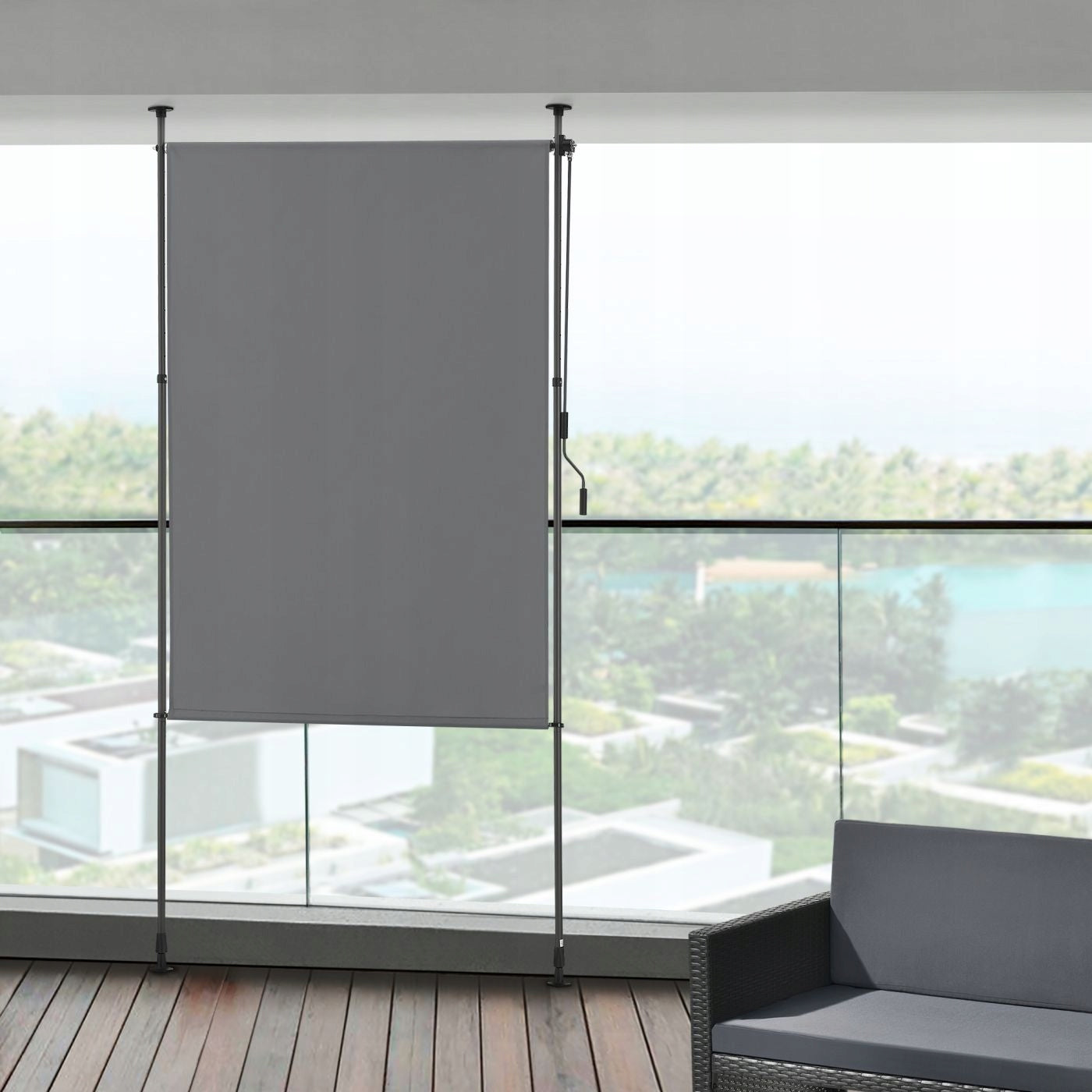 VERTICAL BLIND AWNING TELESCOPIC EXPANSION COVER, SCREEN 150x230-310cm Manufacturer code 6508ACSA
