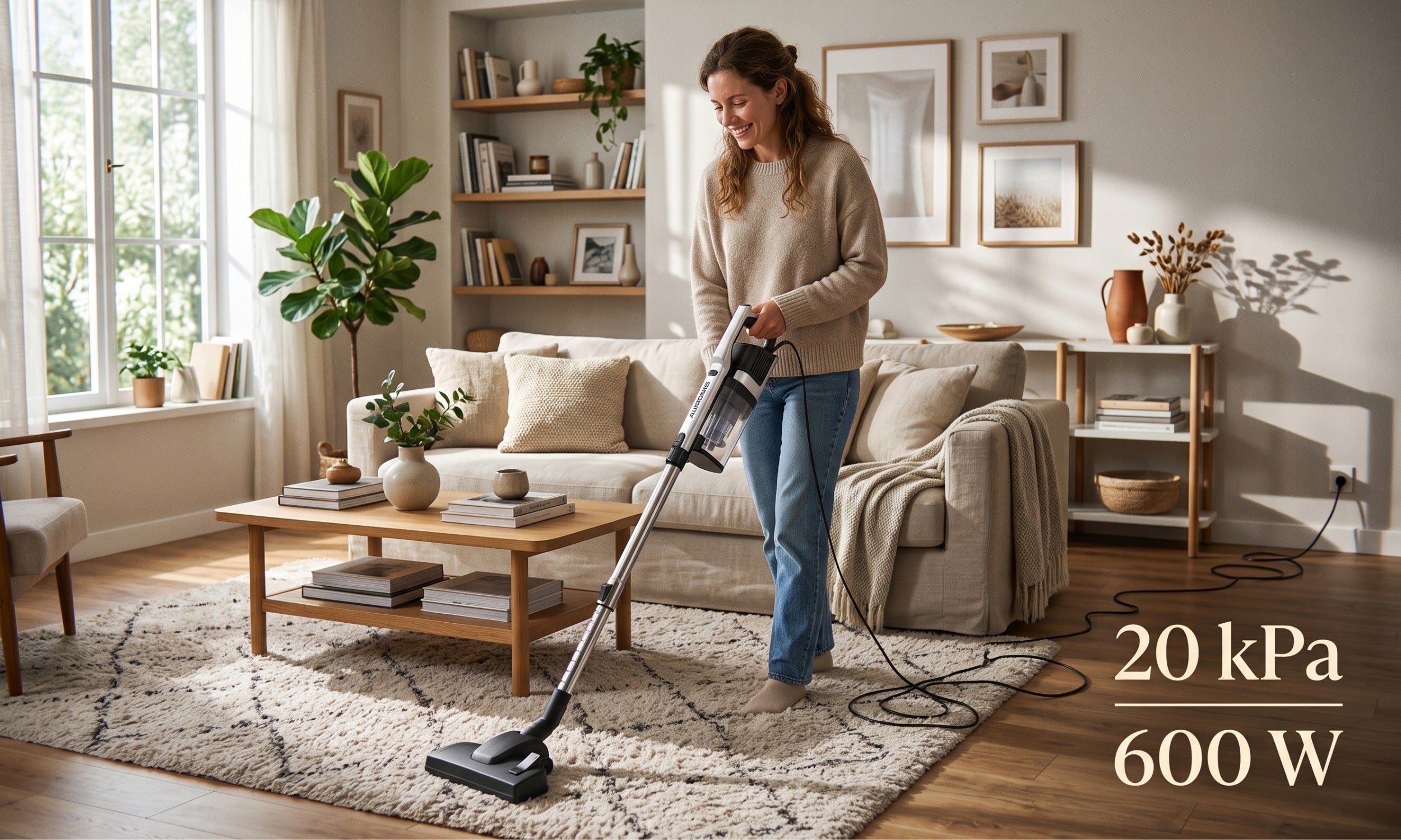 VERTICAL CORDED VACUUM CLEANER 6m HANDHELD BAGLESS 20kPa HANDLE STRONG 600W Packaging status original