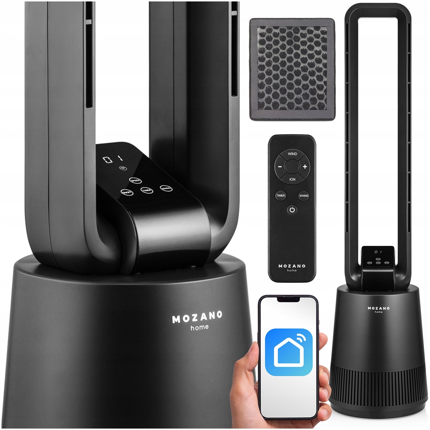 VERTICAL FAN COLUMN REMOTE CONTROL WIFI IONIZATION