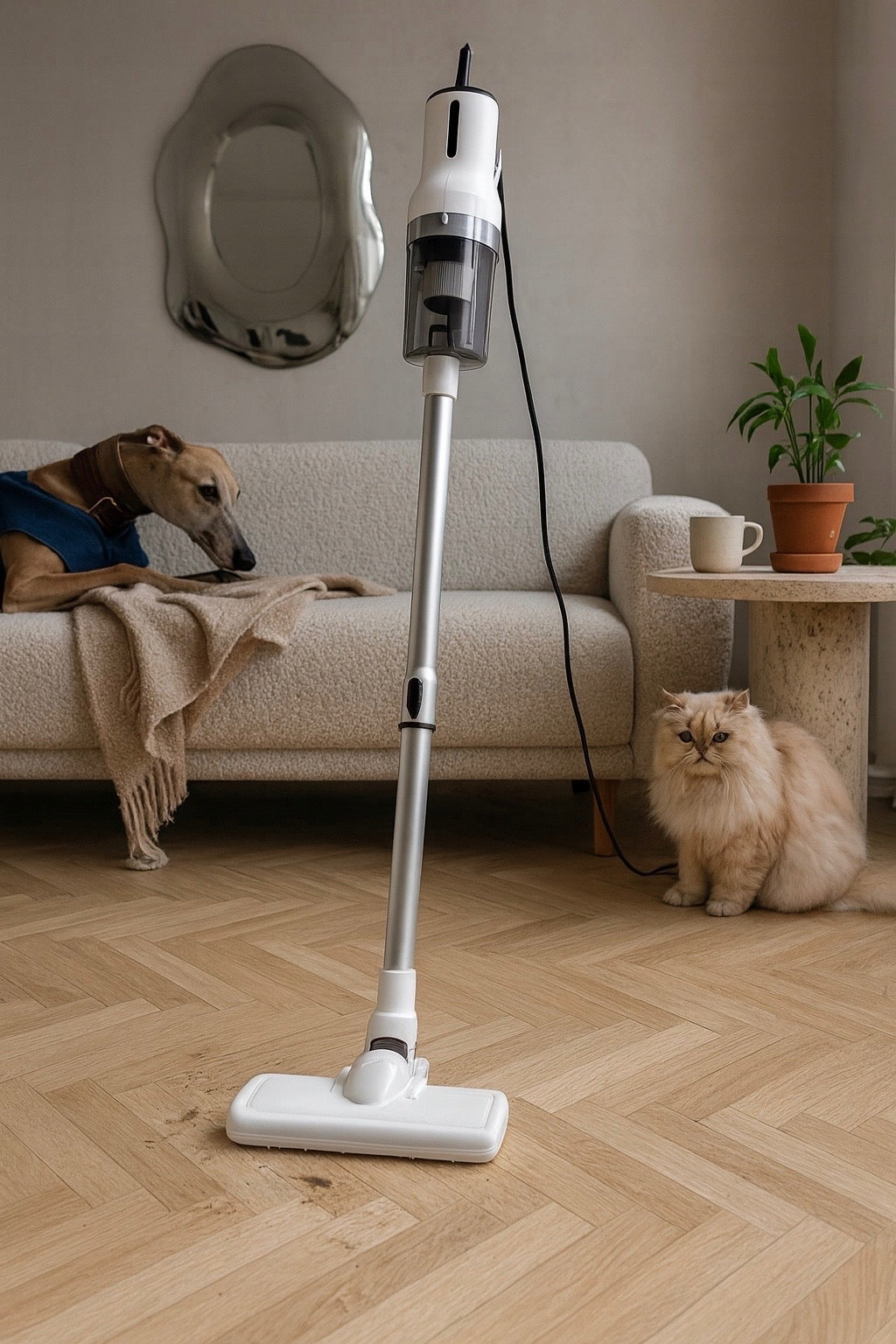 VERTICAL VACUUM CLEANER BAGLESS CORDED HANDHELD POWERFUL 2in1 600W HEPA H13 Brand Etika
