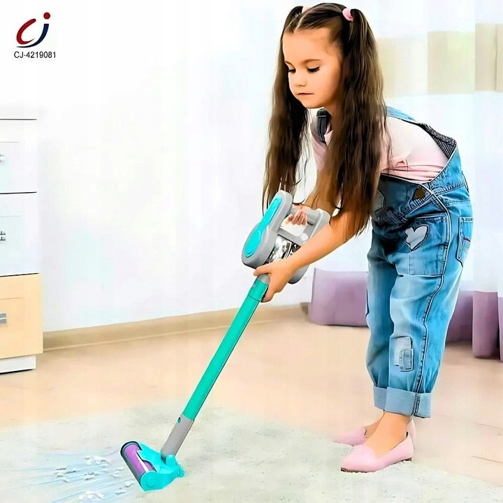 VERTICAL VACUUM CLEANER FOR CHILDREN PULLS HOUSEHOLD APPLIANCES BATTERY OPERATED suction function 4IN1 Manufacturer code 125596