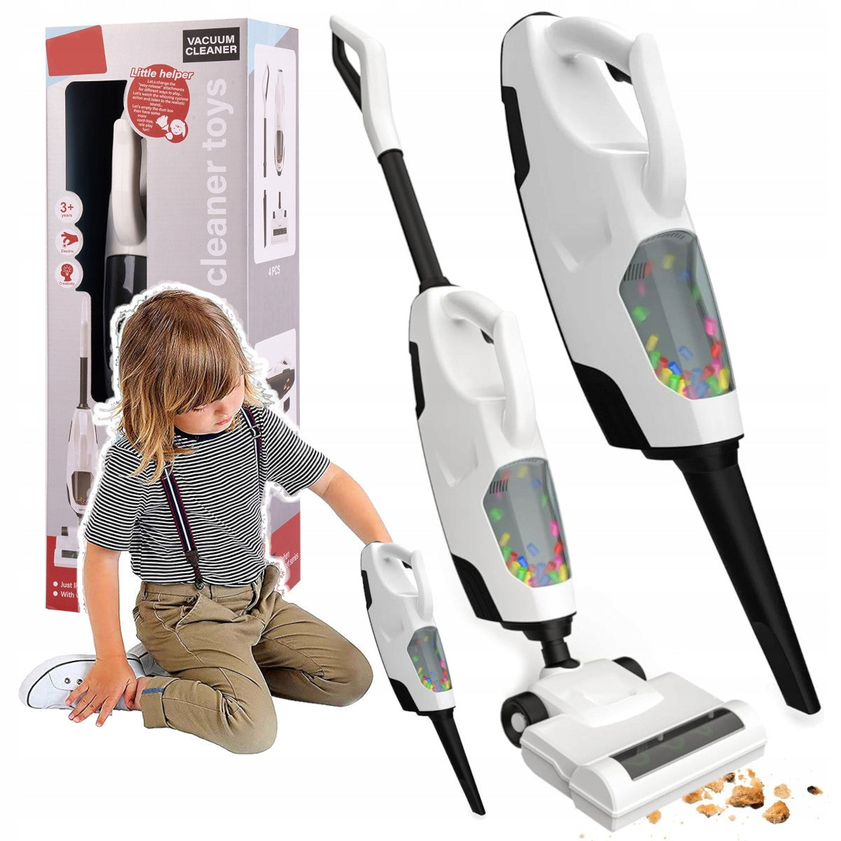 VERTICAL VACUUM CLEANER FOR CHILDREN WIRELESS WITH SUCTION FUNCTION WITH 2in1 SOUND