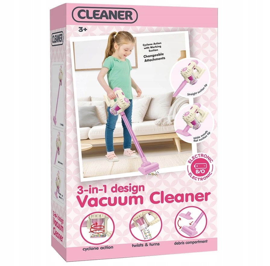 VERTICAL VACUUM CLEANER FOR CHILDREN WITH USB CHARGER 2 IN 1 TIPS (id: 17174) Packaging status original