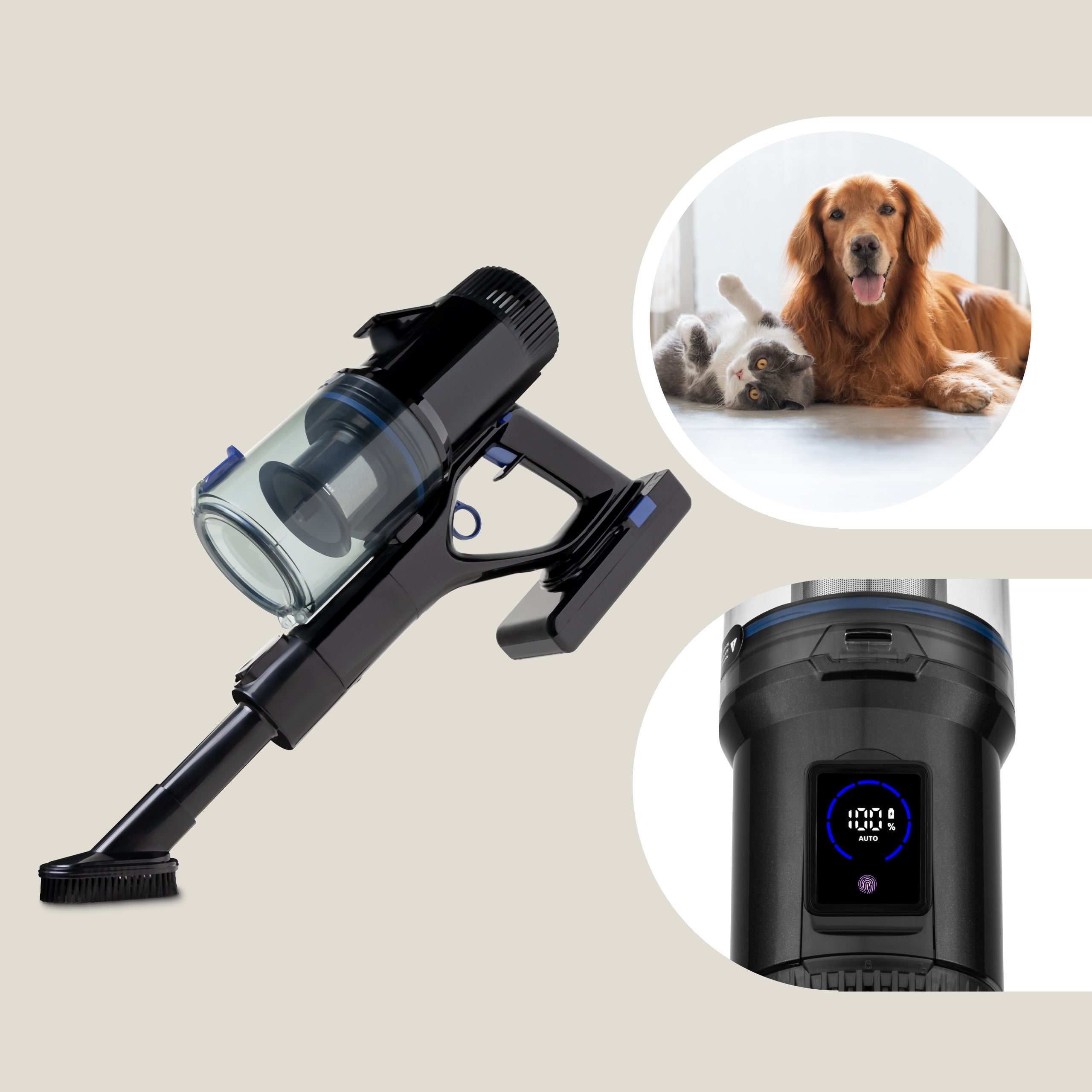 VERTICAL VACUUM CLEANER WIRELESS HANDHELD BAGLESS UP TO 60min ELECTROBRUSH EAN (GTIN) 5903771701556