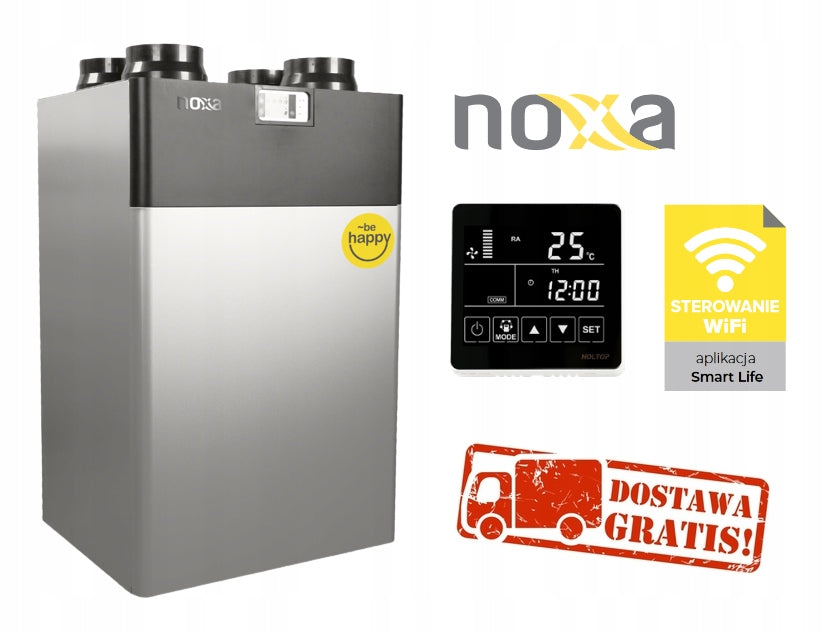 VERTICAL VENTILATION UNIT NOXA NXCFA-350TV1 350 m3/h with WiFi