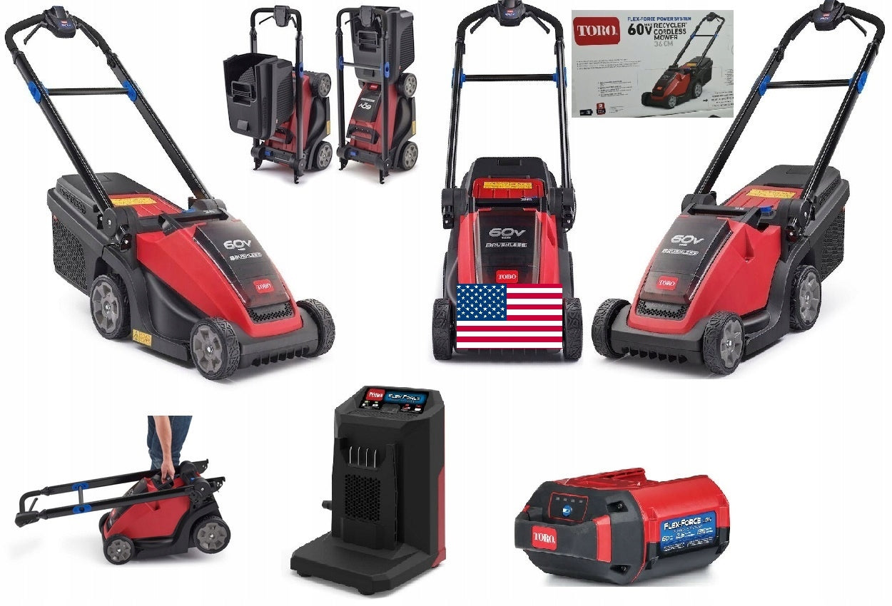 VERY STRONG TORO 36CM 60V LAWN MOWER AKUMULATOROWA 600W 40l electric Batteries included yes