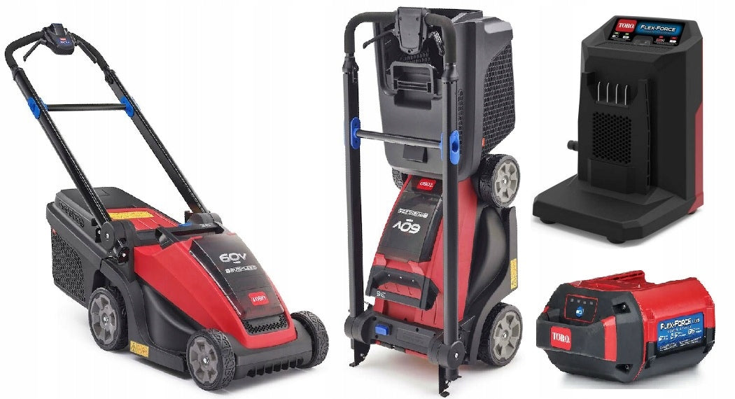VERY STRONG TORO 36CM 60V LAWN MOWER AKUMULATOROWA 600W 40l electric