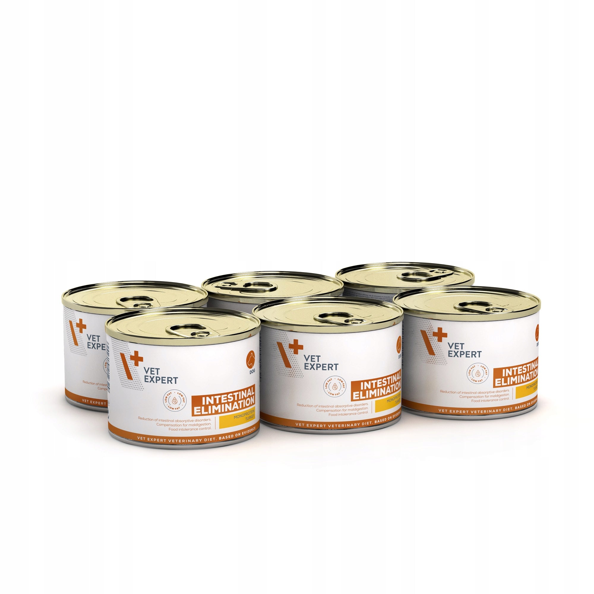 VET EXPERT INTESTINAL ELIMINATION LOW FAT 6x200g - dog digestion LIGHT Packaging status original