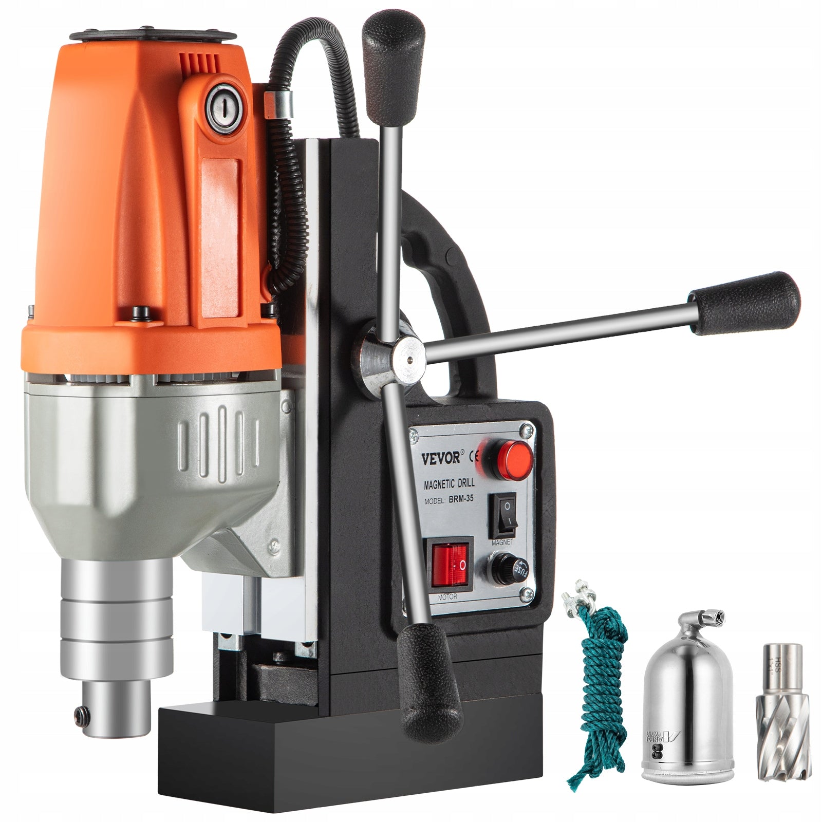 VEVOR 220V-240V 980W Magnetic Drill 680 rpm 35MM Core Drilling Tapping