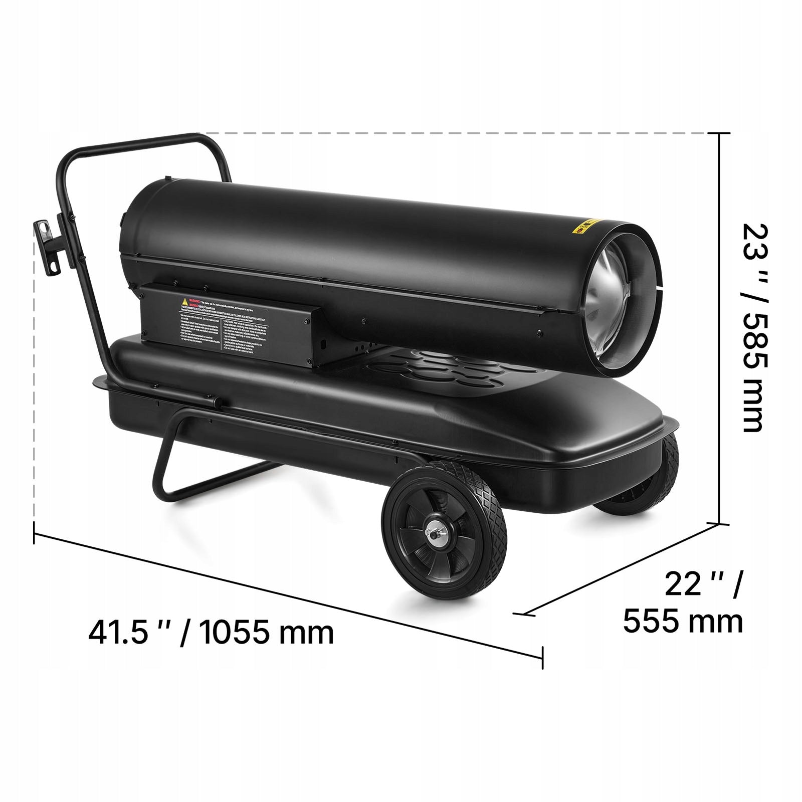 VEVOR 50KW Diesel Heater With Wheels And Temperature Control Manufacturer code GFSMYQNQ50