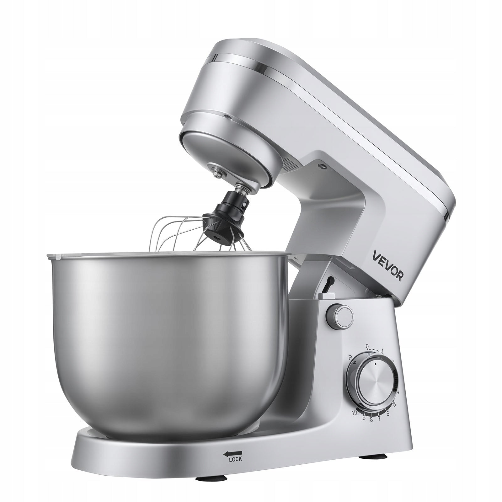 VEVOR Cake Mixer 1500W 10-Speed Mixer With Steel Bowl 5,7L Brand Vevor