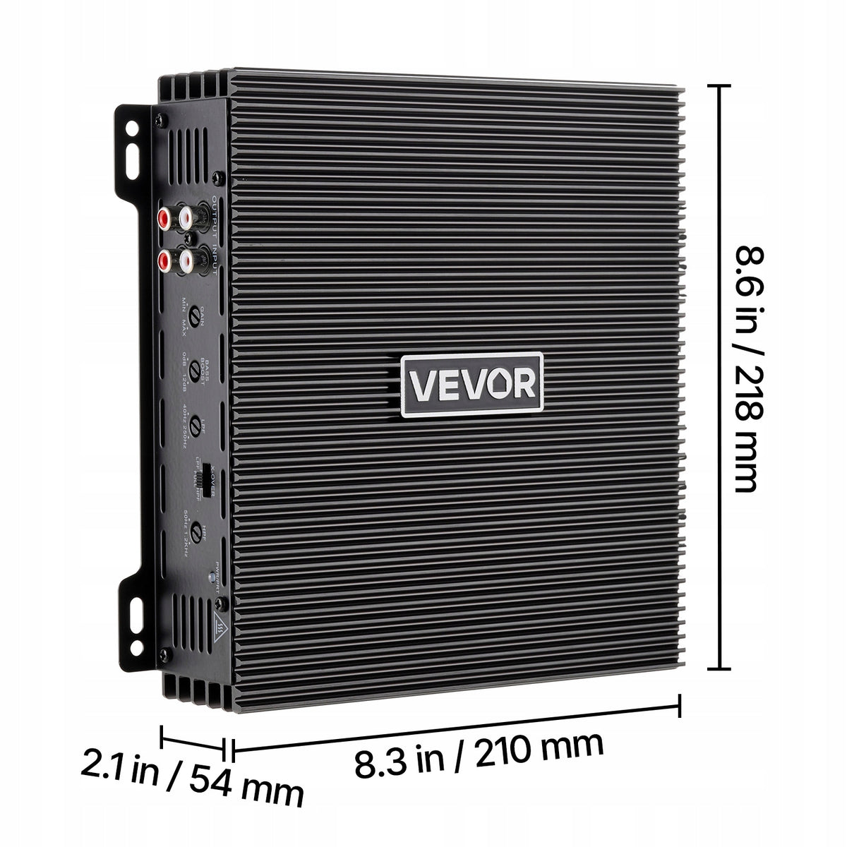 VEVOR Car Amplifier 2-Channel Bridge Power Amplifier Class AB Model MXAB600.2