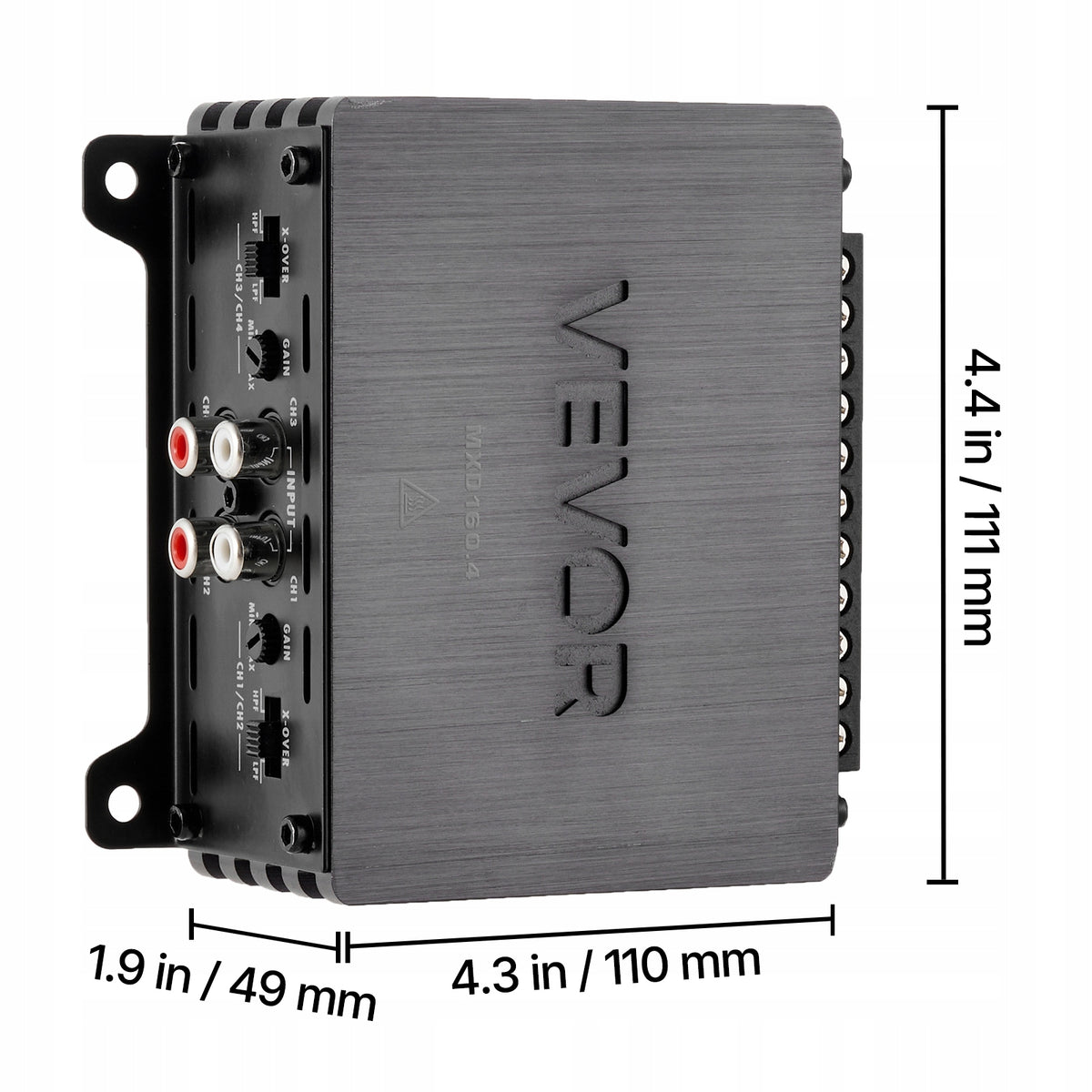 VEVOR Car Amplifier 4-Channel Class D Bridge Amplifier Manufacturer code 4TDDL4X80