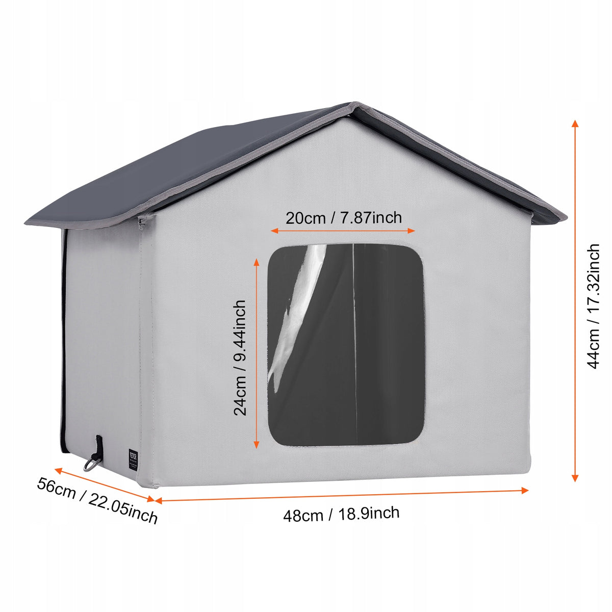 VEVOR Cat House Center with Heated Pillow for Winter Grey Manufacturer code FWSBYMBHSNJBYZ