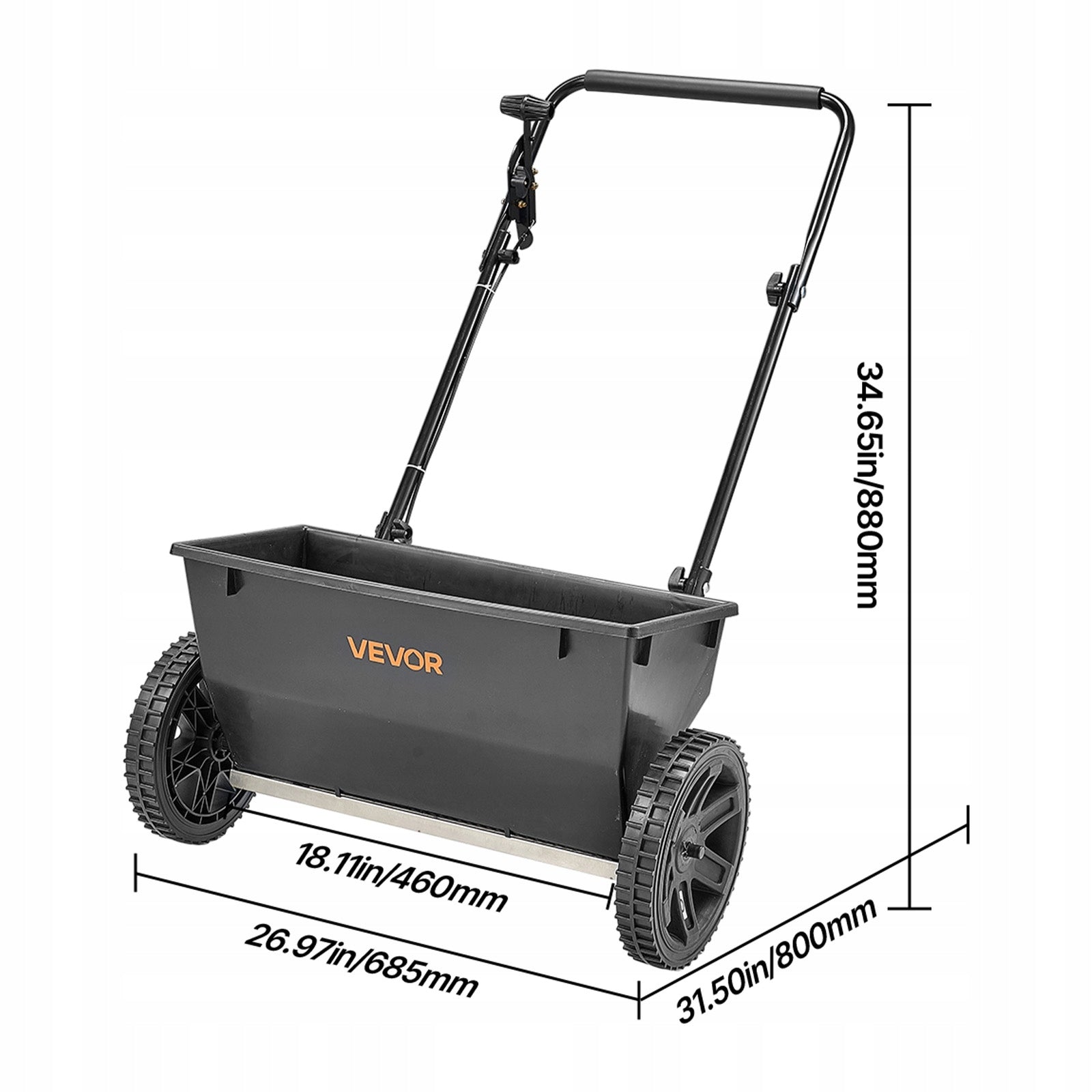 VEVOR Centrifugal Spreader Load Capacity 22,6KG With 10 Adjustable Settings Manufacturer code TCSBJ50