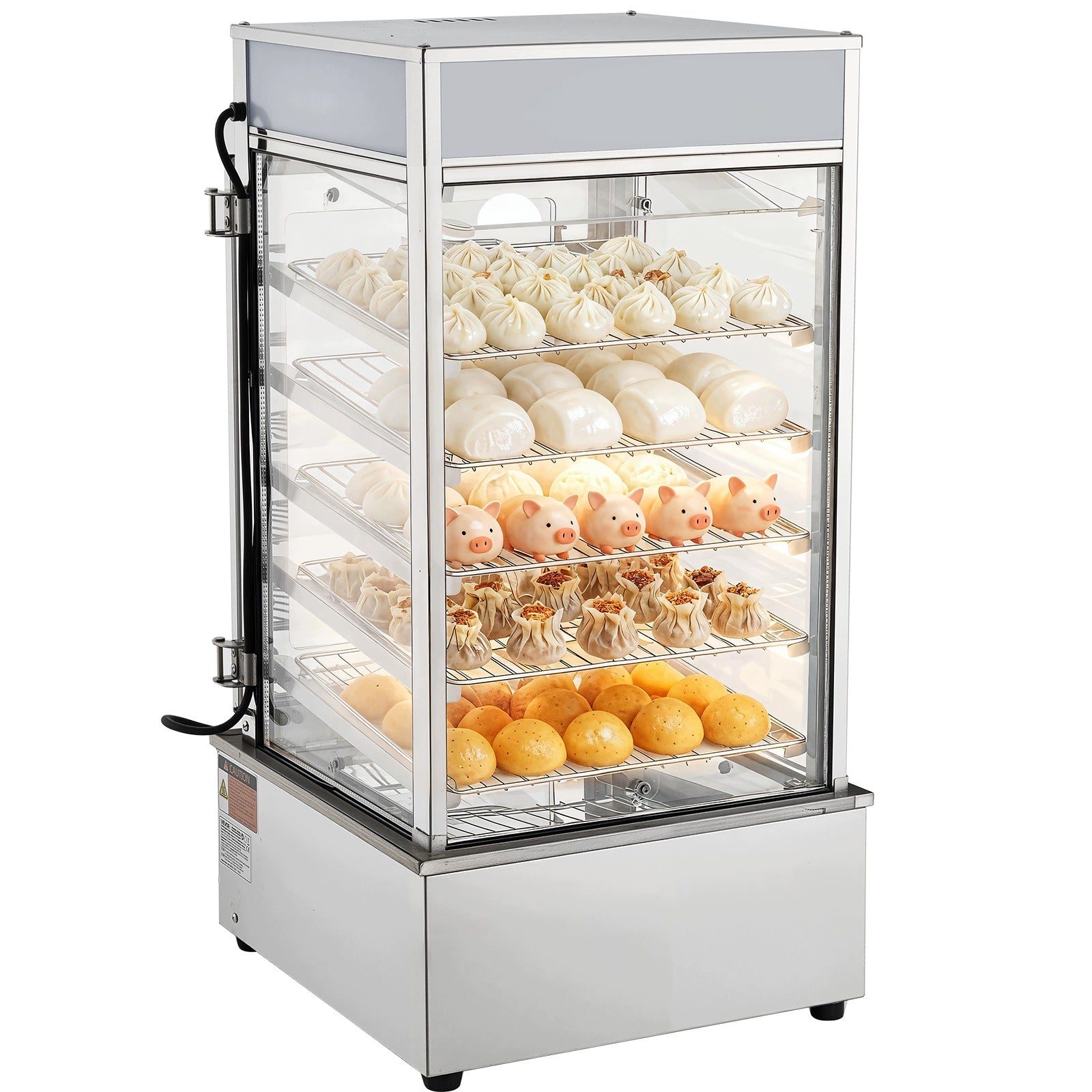 VEVOR Commercial Heating Cabinet 5-Level 120L 1200W With LED Lighting Brand Vevor