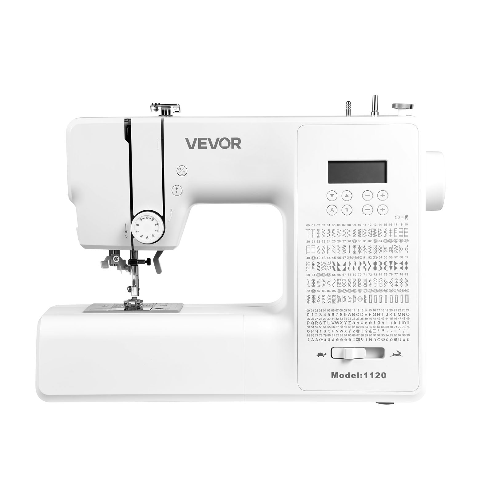 VEVOR Computer Sewing Machine With 200 Stitch Applications White Brand Vevor