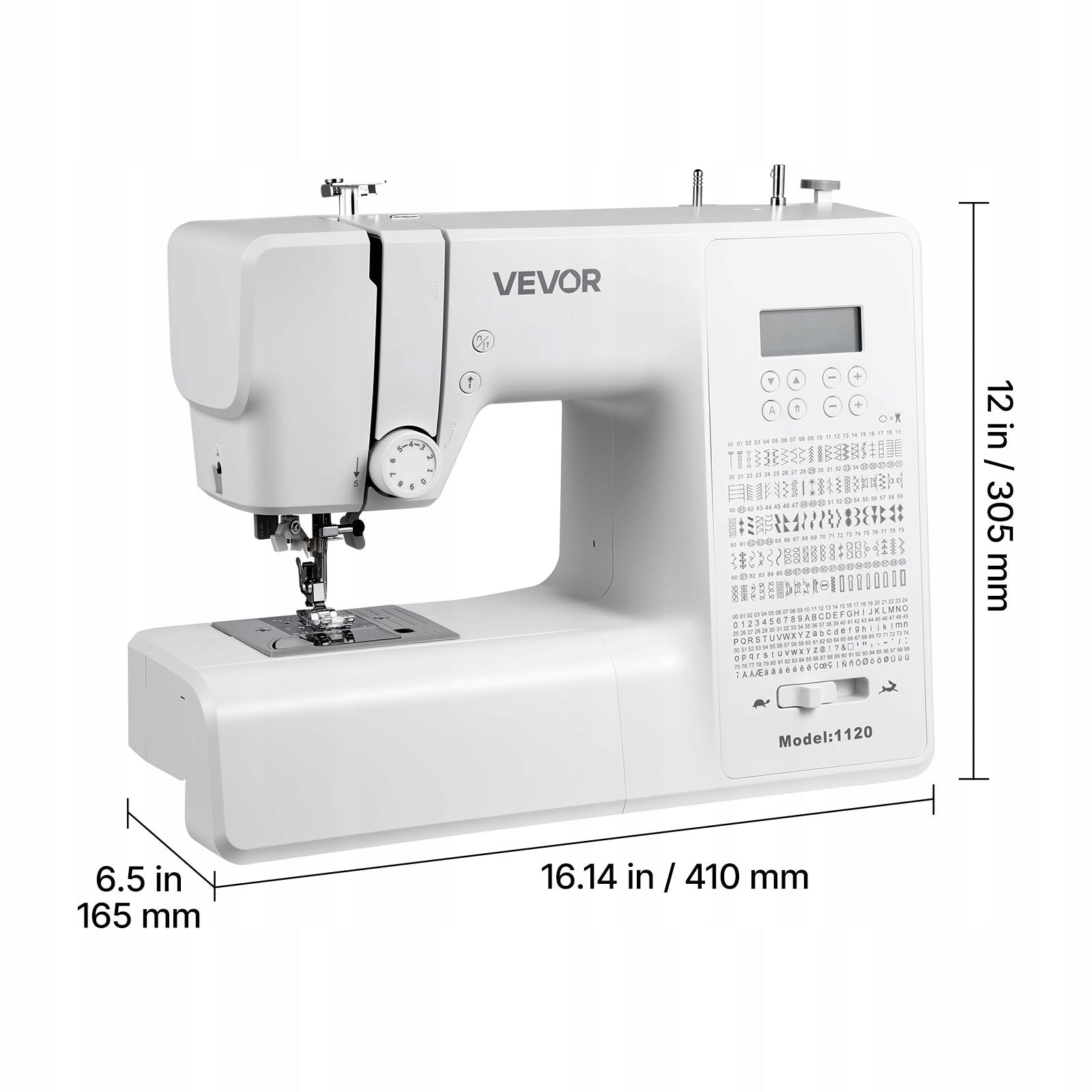 VEVOR Computer Sewing Machine With 200 Stitch Applications White Manufacturer code JYFRJ700Z