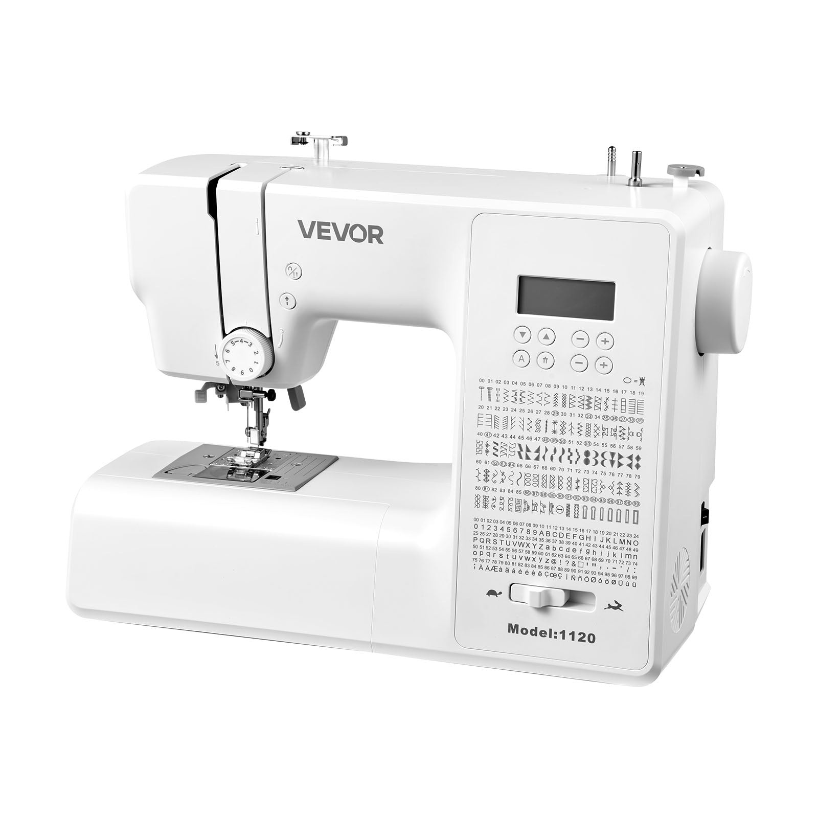 VEVOR Computer Sewing Machine With 200 Stitch Applications White