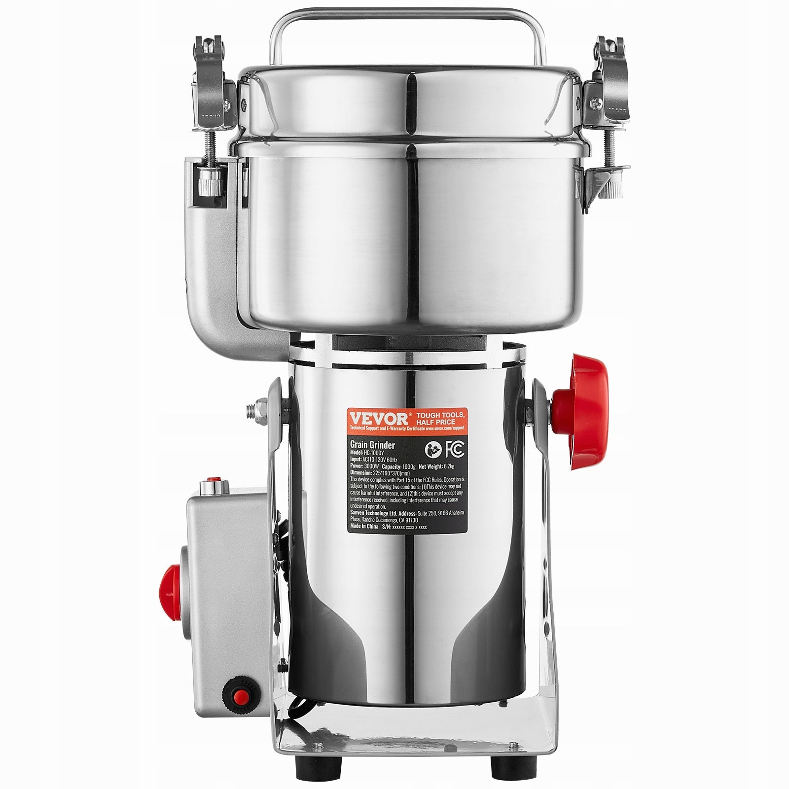 VEVOR Electric Grain Grinder 3000W Fast Electric Grain Grinder Brand Vevor