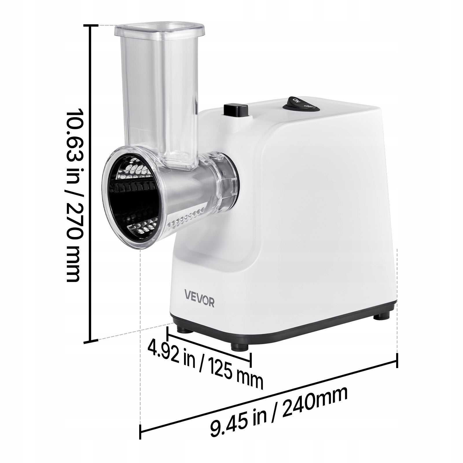 VEVOR Electric Vegetable Slicer 200W With 5 Steel Blade For Kitchen Manufacturer code DDSCQPJSL5PD9U